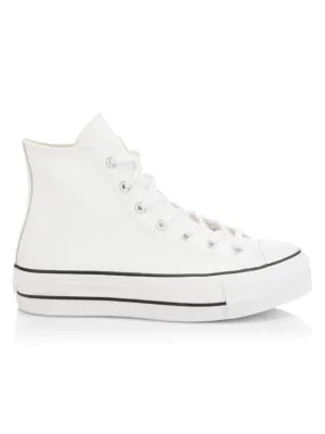 chuck taylor all star lift clean leather high top