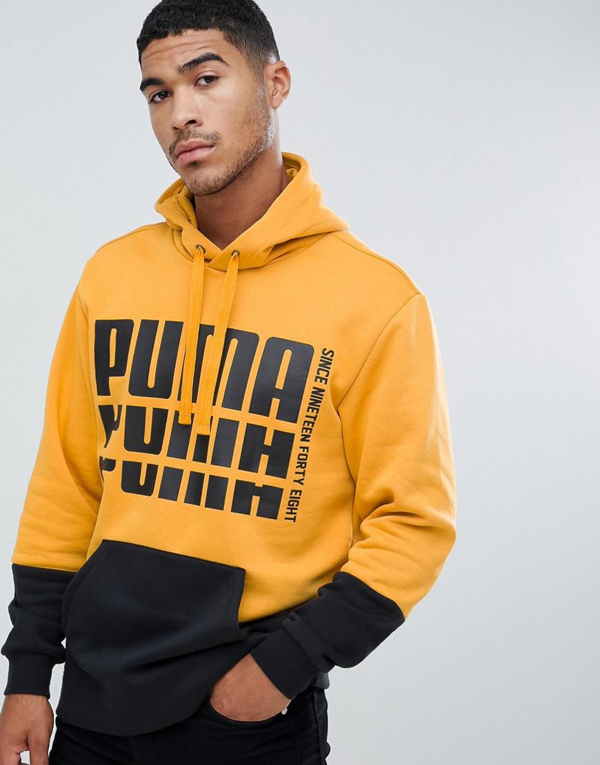 puma yellow sweatshirt