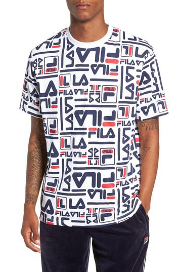 fila all over print t shirt