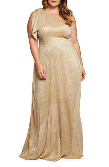 dress the population one shoulder gown