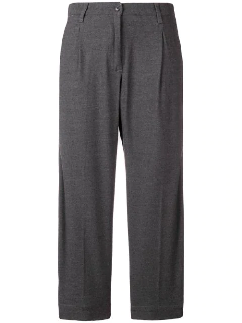 grey trousers with white side stripe