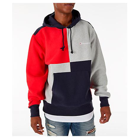 champion reverse weave color block hoodie