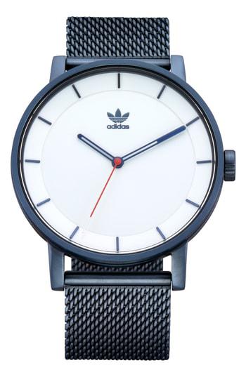 adidas district milanese bracelet watch 40mm