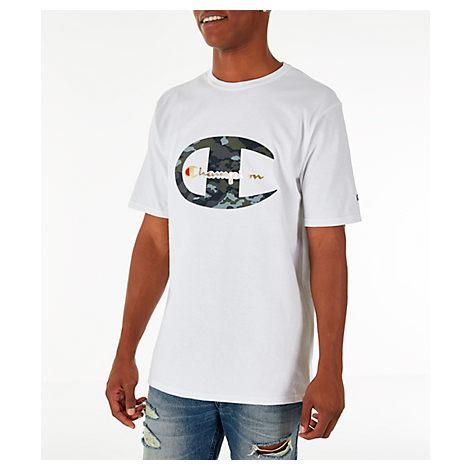 Entreprenør Snavs tilgivet Shop Champion Men's Heritage Camo? C' Gold Script T-shirt, White