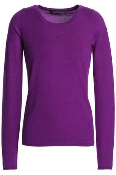 AMANDA WAKELEY WOMAN CASHMERE SWEATER PURPLE