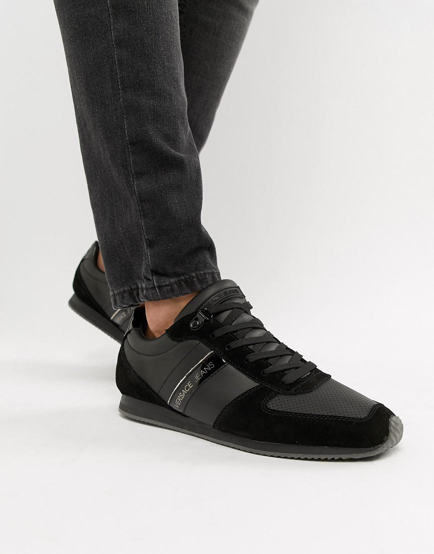 versace jeans trainers black