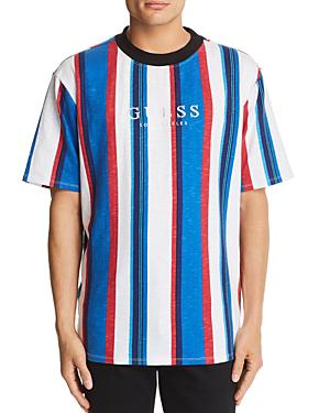 guess red striped tee