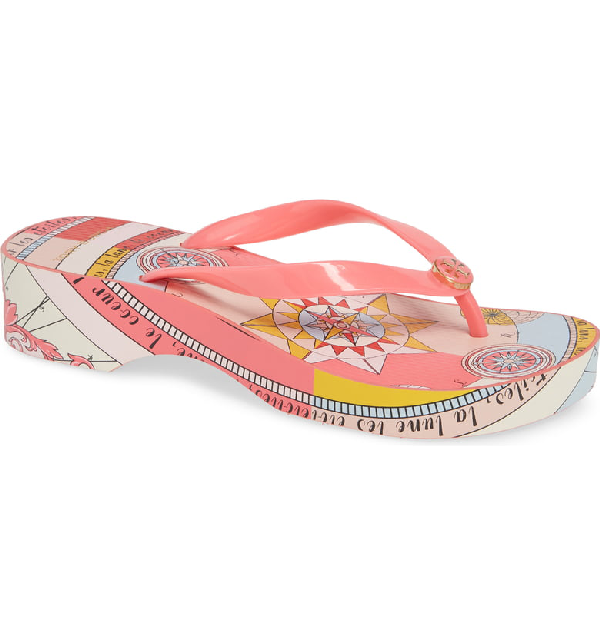 tory burch pink flip flops