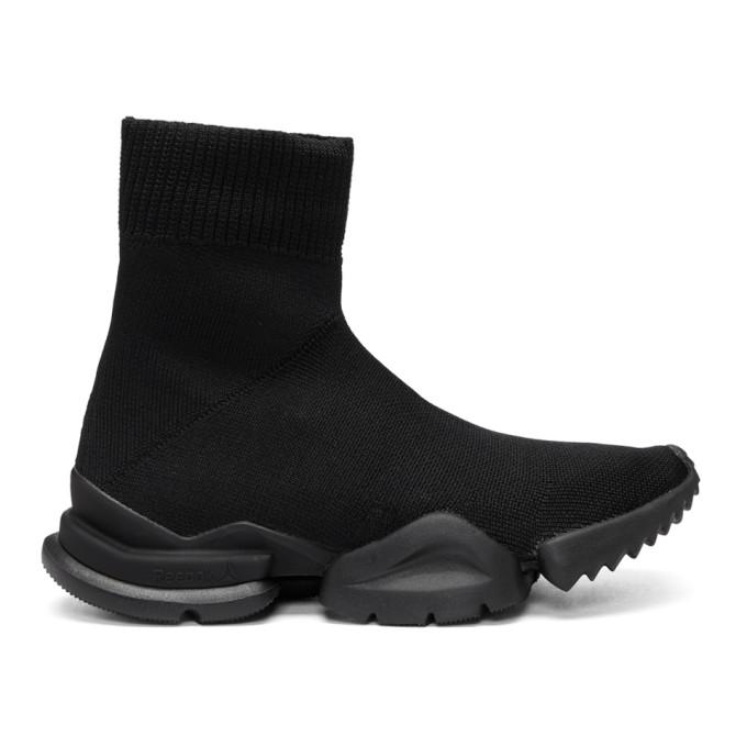 reebok sock run black