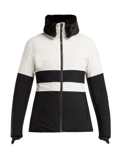 Shop Fusalp Levanne Striped Ski Jacket In White