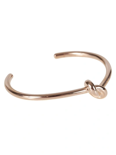 Shop Celine Celine Knot Thin Bracelet In Rose Gold