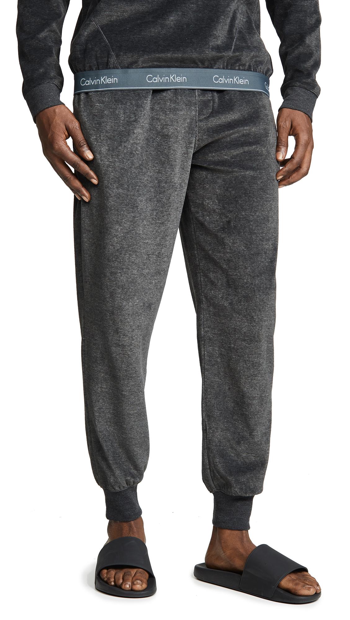 calvin klein velour pants