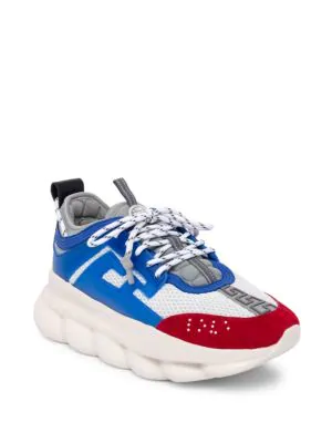 versace chain reaction red white blue