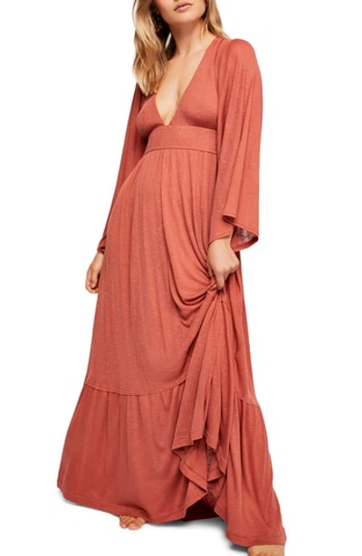 chinese dress ladies Free People Dream Weaver Maxi Dress Teal – Pink Arrows Boutique main image 0