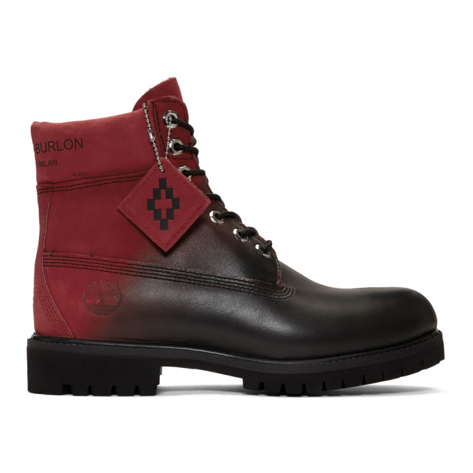 timberland red and black