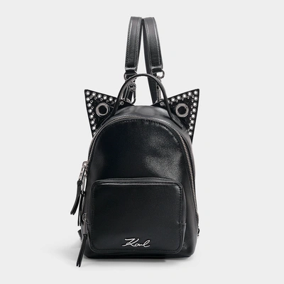 karl lagerfeld mini backpack Women's Maybelle | Black 2 Interior Non Brand New Karl Lagerfeld Backpack