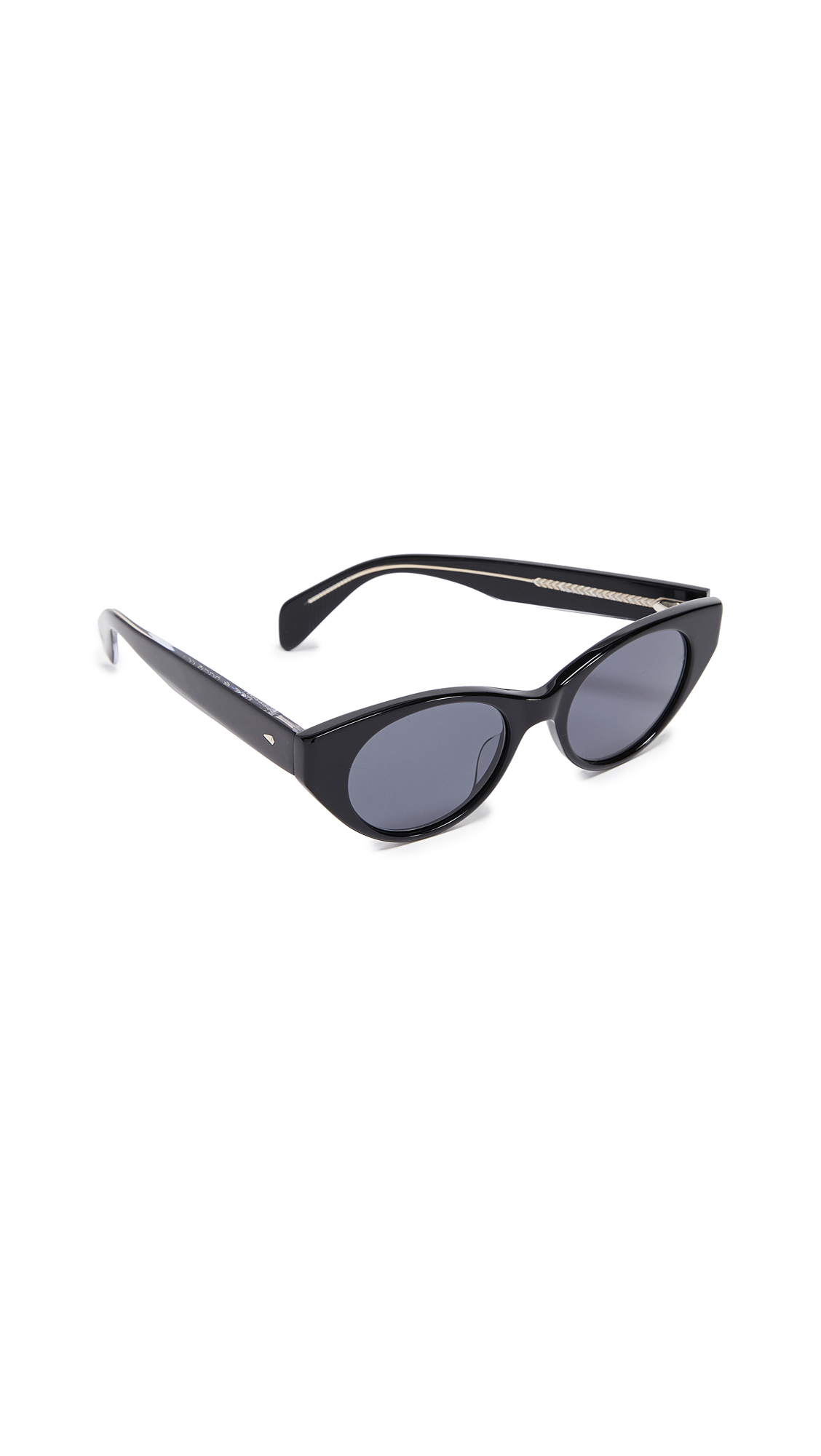 Shop Rag Bone Thin Cat Eye Sunglasses In Black