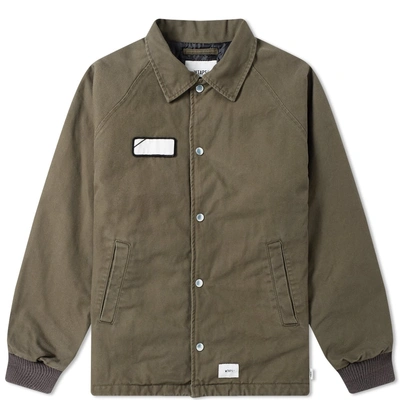 Wtaps A-gents Oxford Jacket In Green