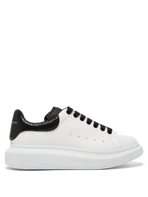 black leather trainers white sole