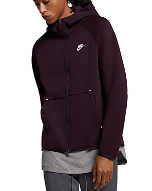 burgundy nike hoodie mens