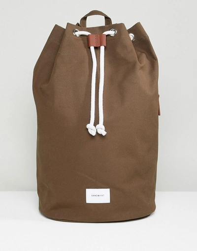 SANDQVIST EVERT BACKPACK IN GREEN - GREEN