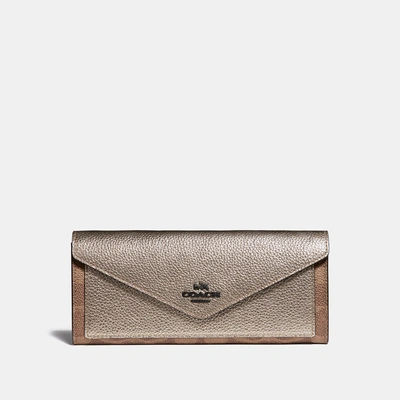 COACH WEICHES PORTEMONNAIE AUS CHARAKTERISTISCHEM COLOURBLOCK-CANVAS