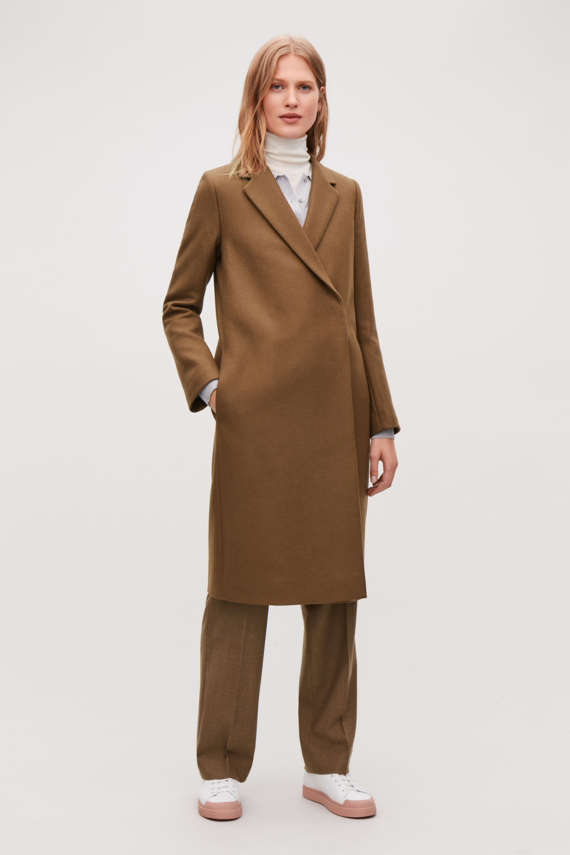 cos classic long wool coat