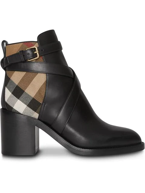burberry house check boots