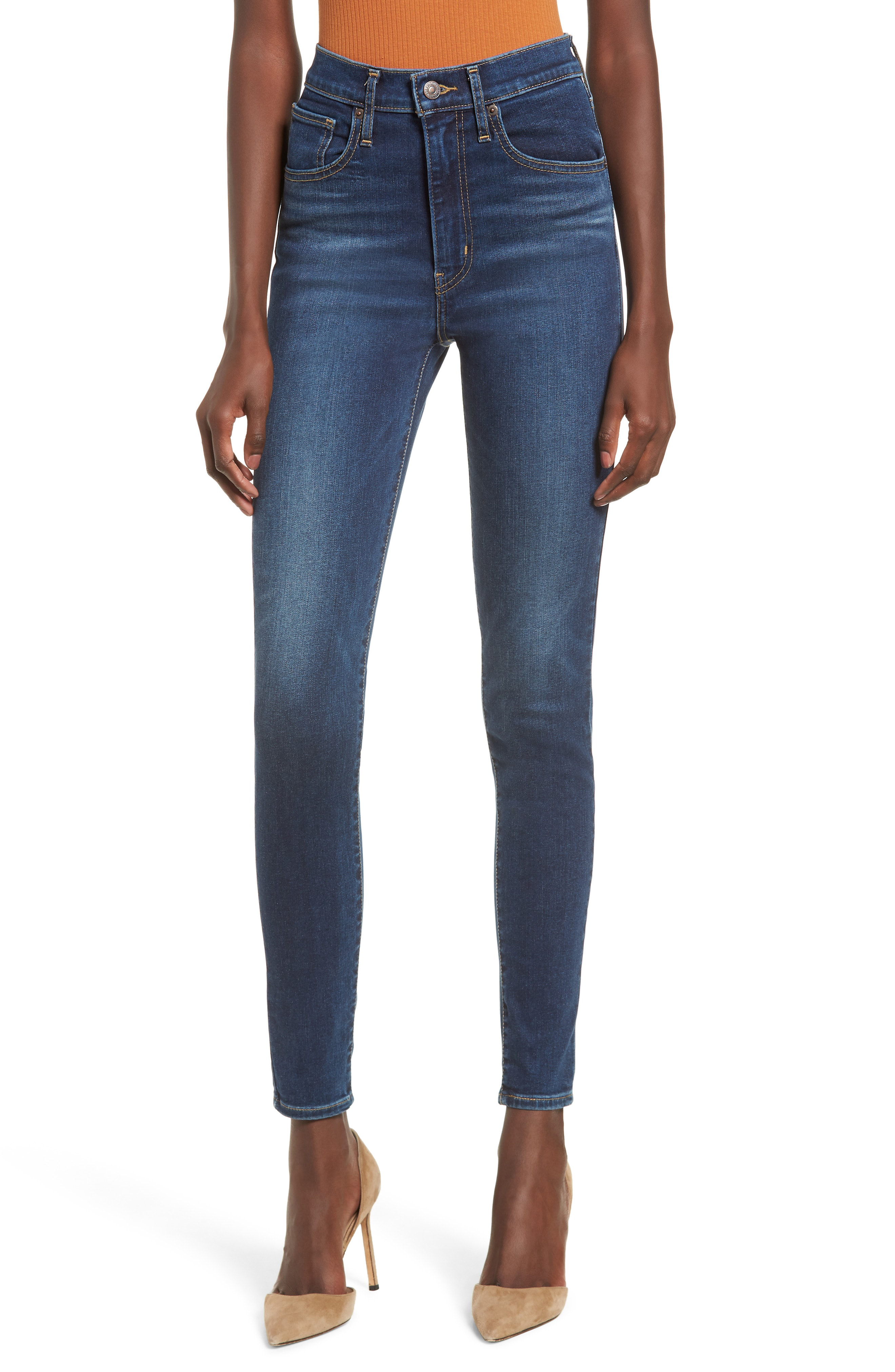 levi's mile high super skinny jeans breakthrough blue