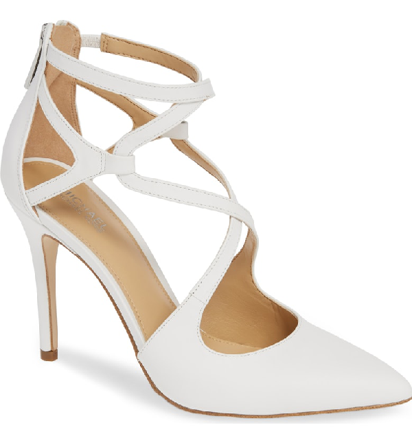 michael kors catia cross strap pump