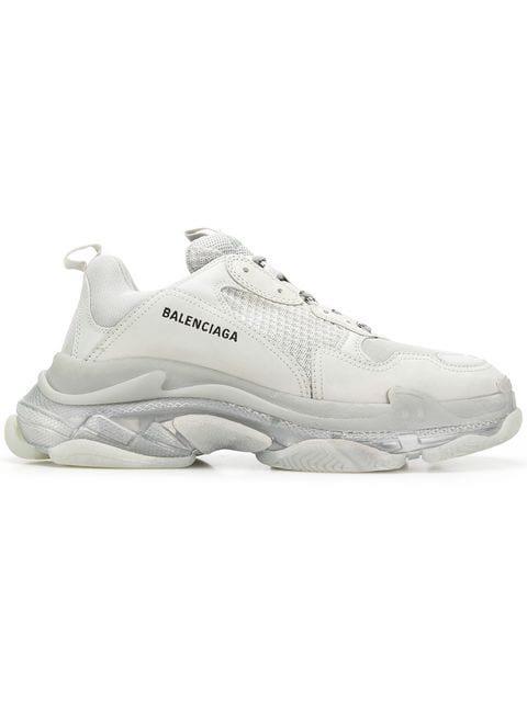 balenciaga triple s grey clear sole