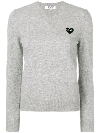 COMME DES GARÇONS PLAY HEART PATCH PULLOVER