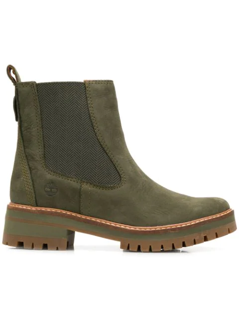 green rubber timberland