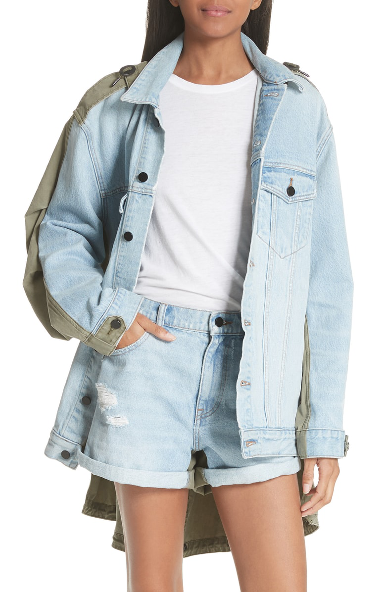 レッド系 Alexander Wang Military denim jacket | www.tegdarco.com