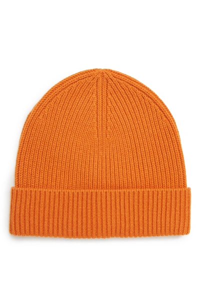 JCREW CASHMERE BEANIE - ORANGE