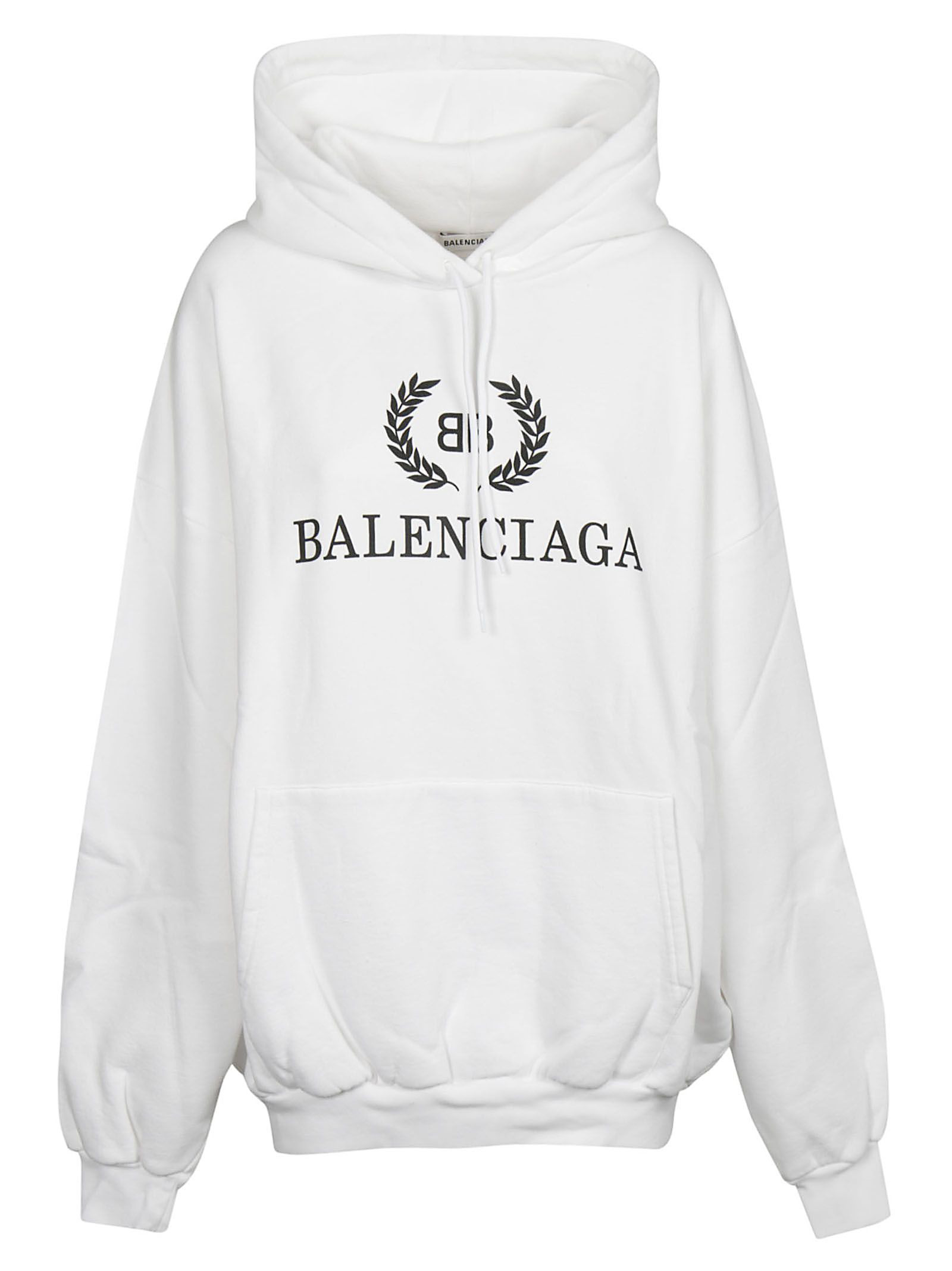 balenciaga oversized logo hoodie