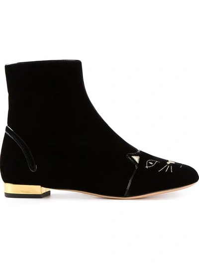 CHARLOTTE OLYMPIA Cat Face Boots