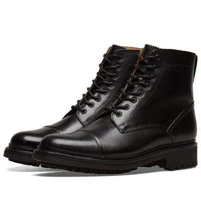 Shoes Grenson Commando Boot Grain Leather Grenson Commando Grenson