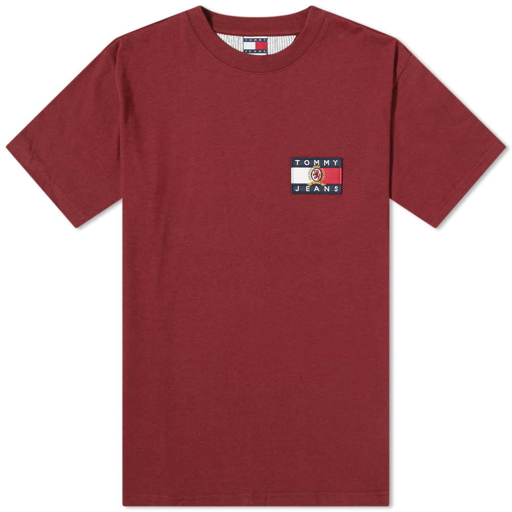 tommy jeans crest flag t shirt