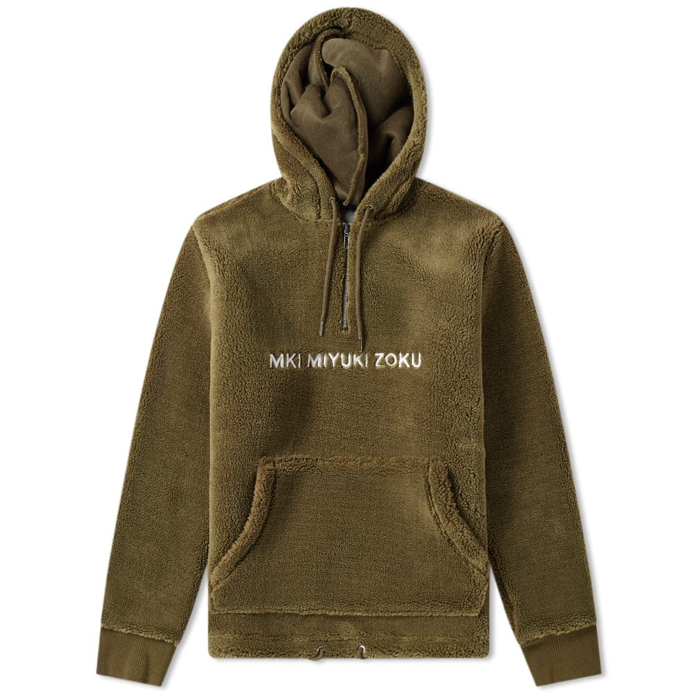 mki sherpa zip hoody