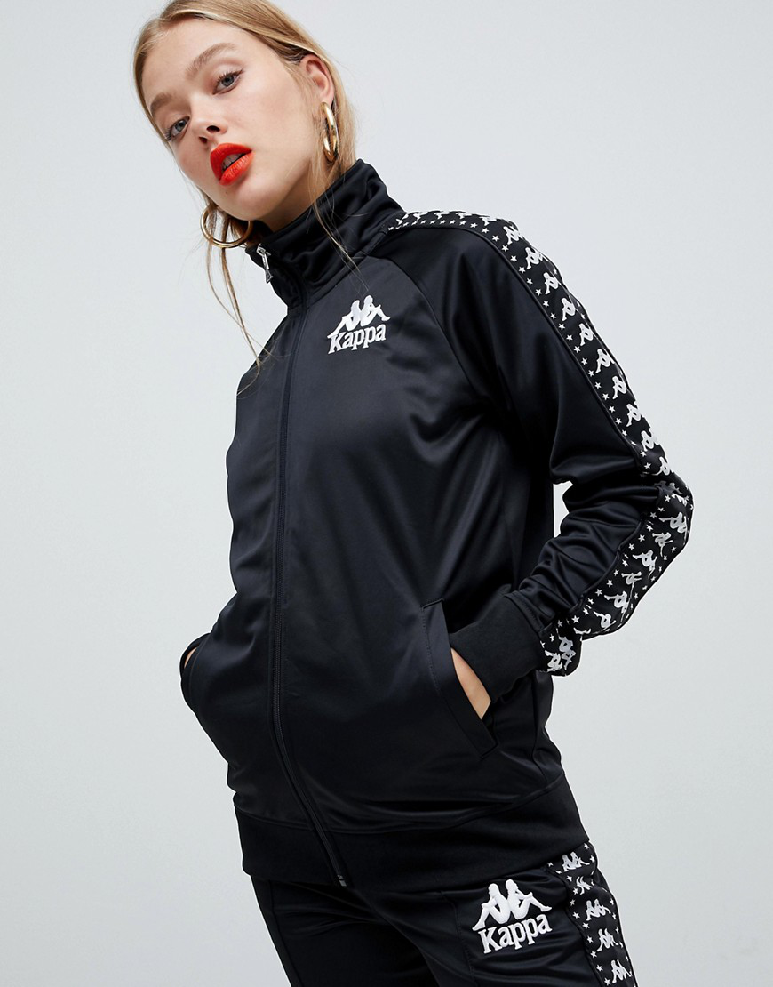 kappa black tracksuit jacket