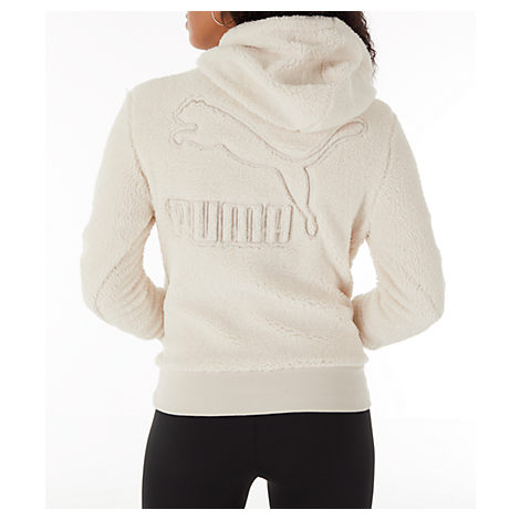 puma sherpa hoodie womens