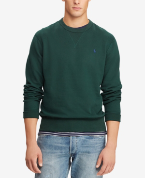 Shop Polo Ralph Lauren Men's Fleece Sweatshirt, Created For Macy's In  College Green