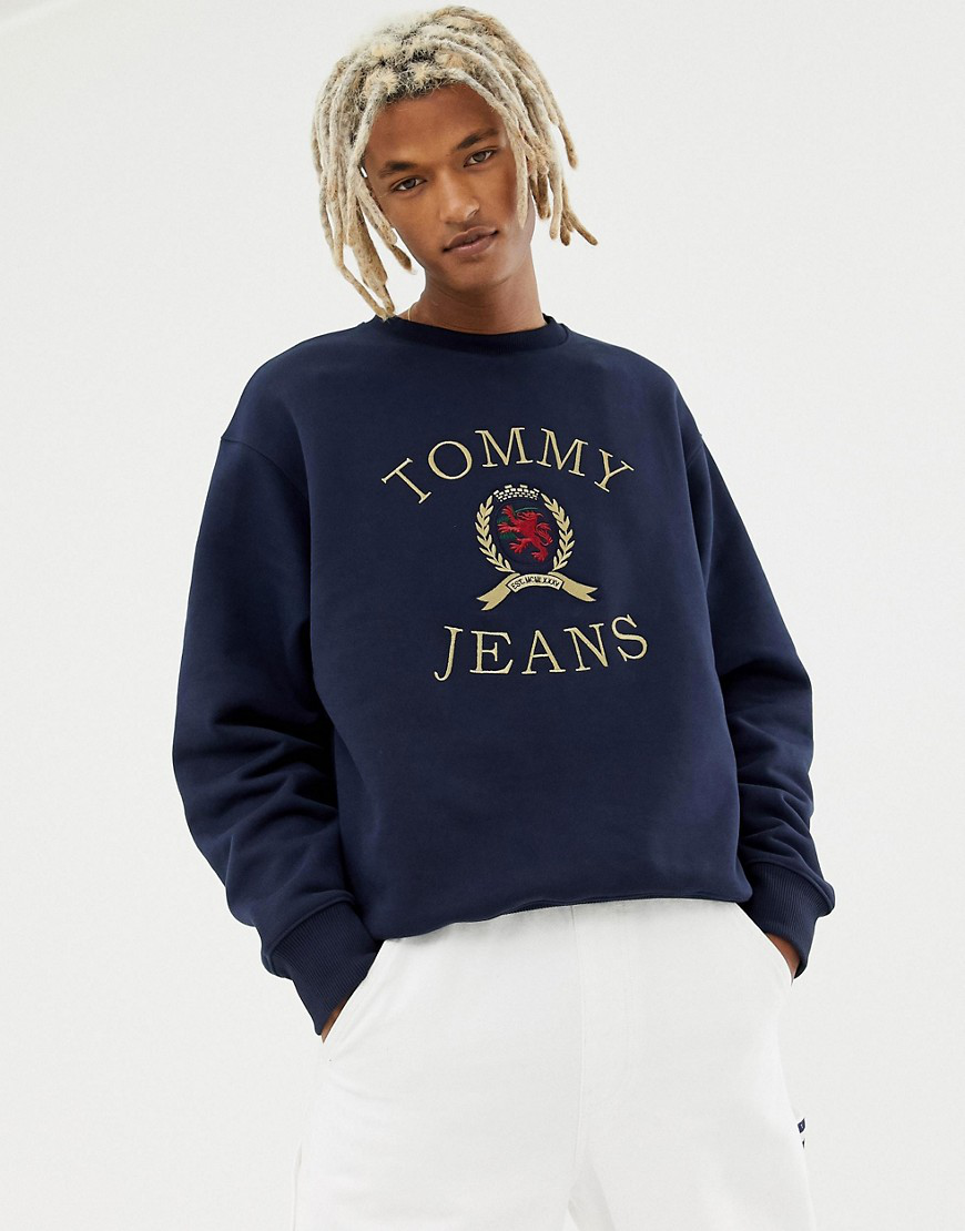 tommy jeans classic crew neck sweatshirt