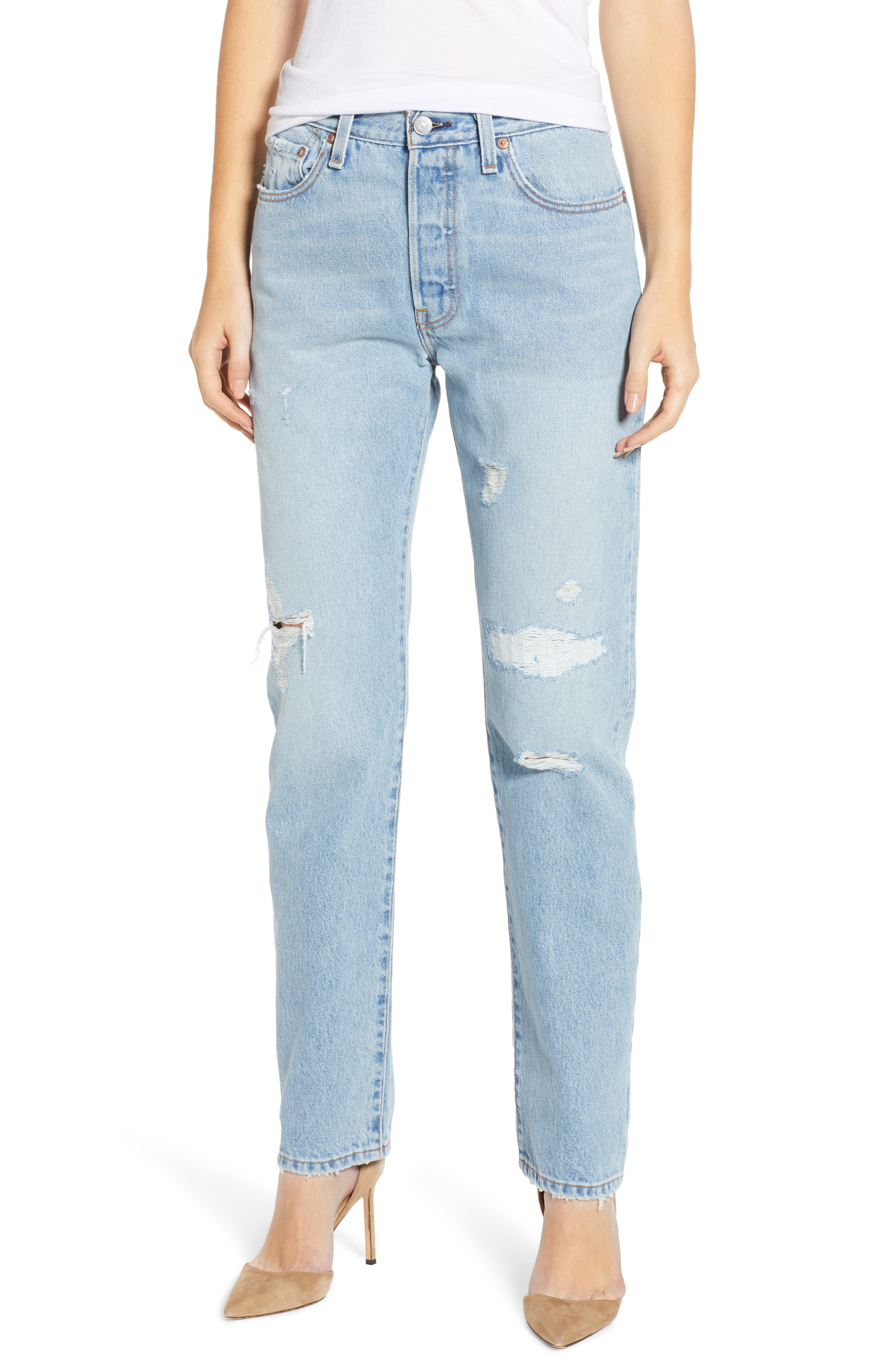 levi's 501 high waist skinny jeans