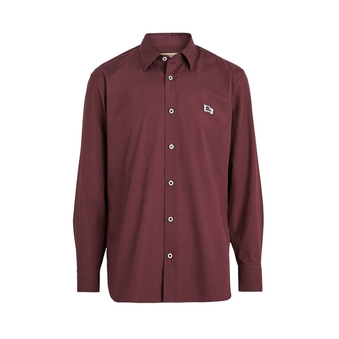 burberry contrast button shirt