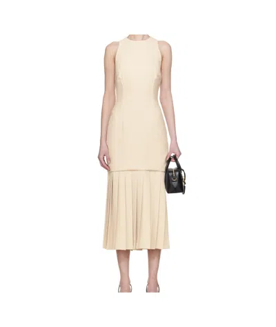 16ARLINGTON OFF-WHITE ANCI MIDI DRESS