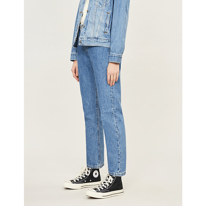 levi's 501 high rise straight