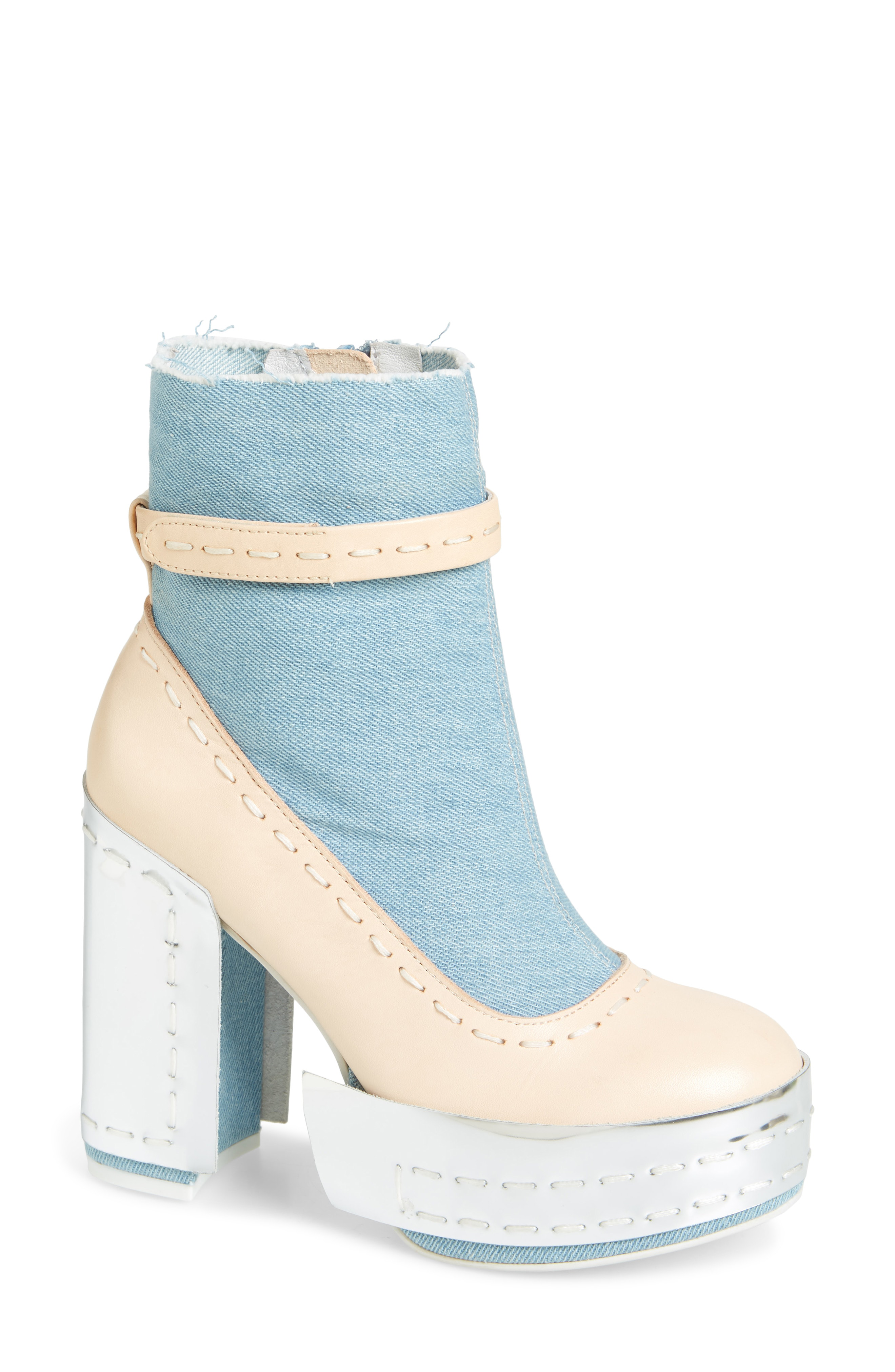 jeffrey campbell denim booties