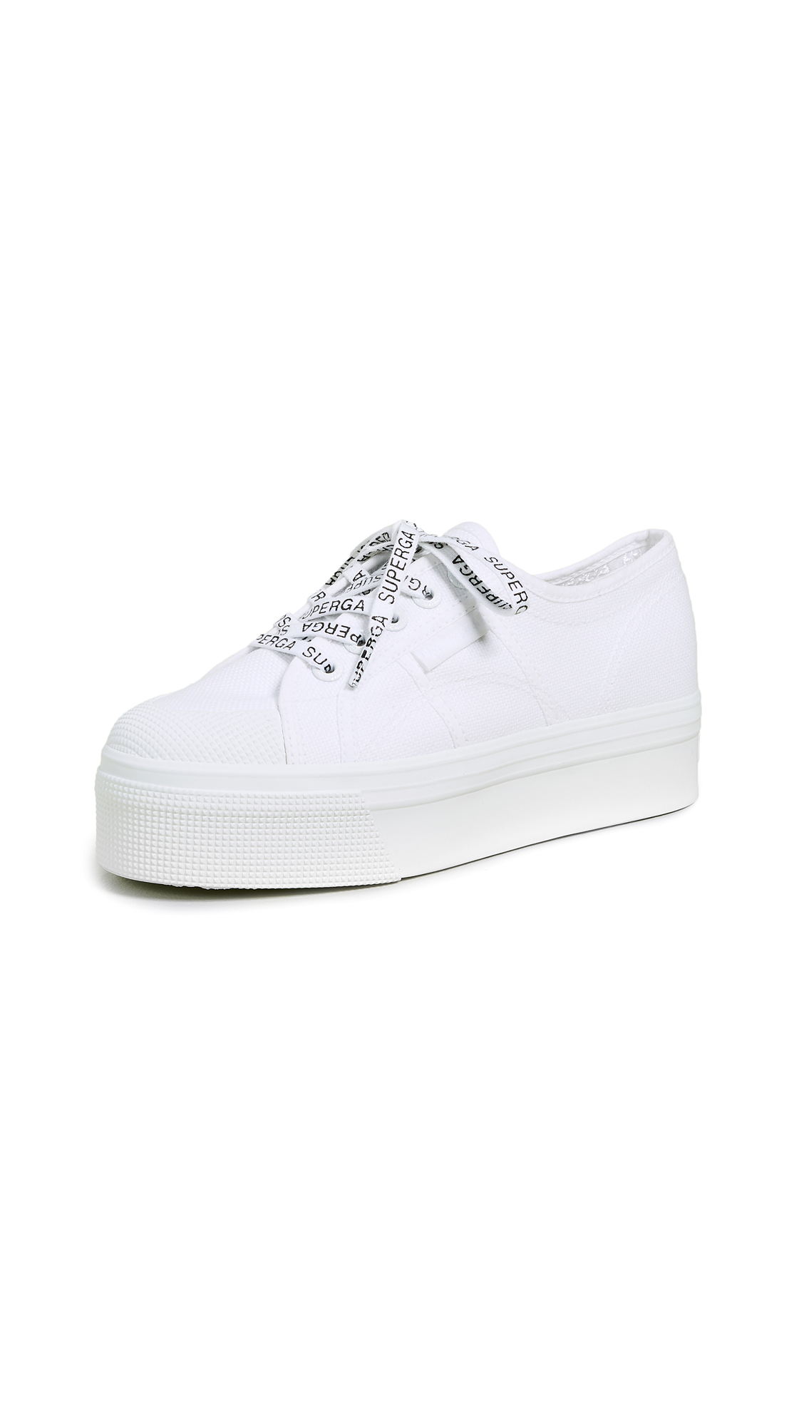 compacto vanidad Grasa Shop Superga White Out Package Platform Sneakers In White/White